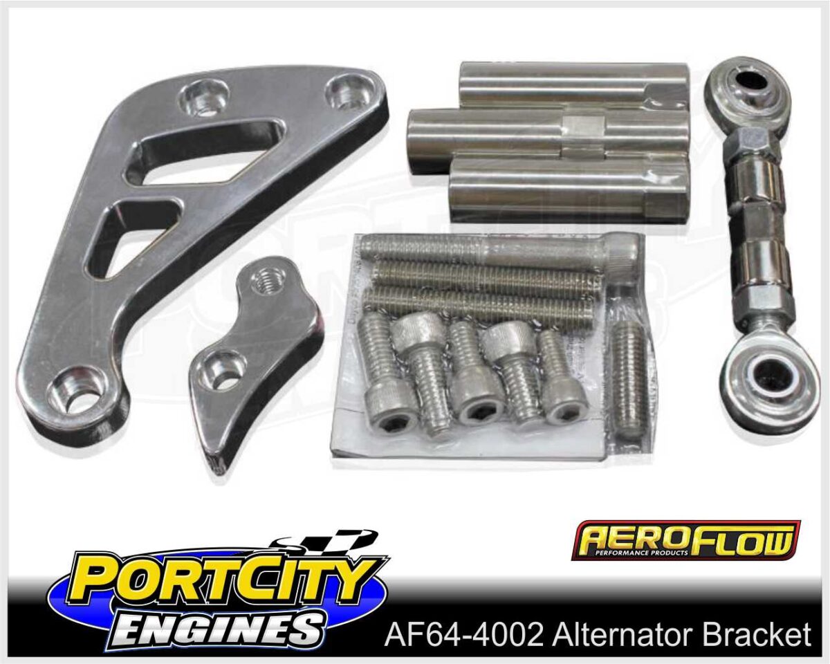 Aeroflow Alloy Alternator Bracket Chev V8 SB Mid Mount Long Water Pump AF64-4002