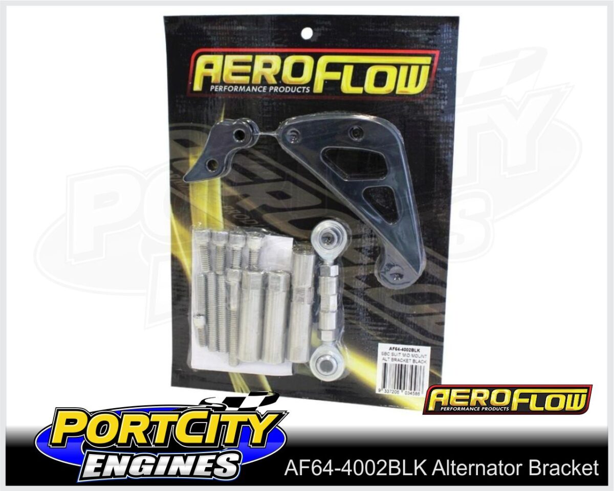 Aeroflow Alloy Alternator Bracket Chev V8 SB Mid Mount Long Water Pump AF64-4002 - Image 2