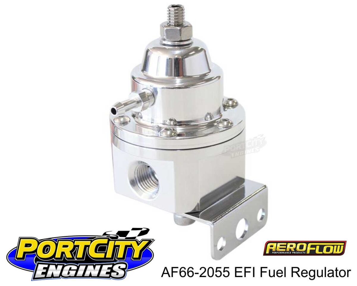 Aeroflow EFI Fuel Pressure Regulator 2 port 35 – 120 psi 1200HP -6 ORB AF66-2055